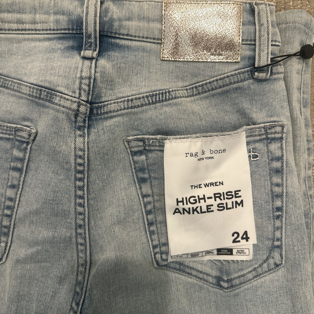 rag & bone Light Blue Skinny Jeans - Picture 4 of 5